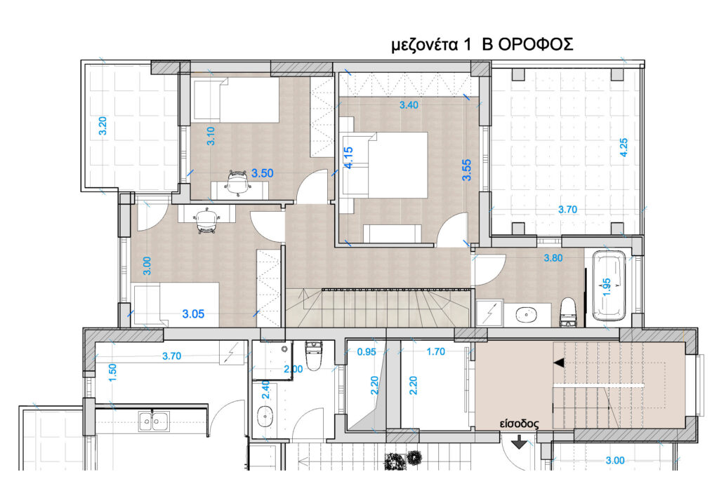 Άλφα Λάμδα Κατασκευαστική - Μεζονέτα 136τ.μ 1&2 ορόφου